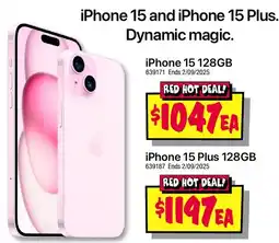 JB Hi-Fi iPhone 15 128 GB offer