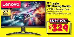 JB Hi-Fi 27 Legion QHD Gaming Monitor offer
