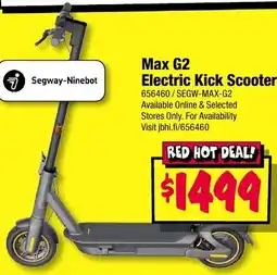 JB Hi-Fi Max G2 Electric Kick Scooter offer