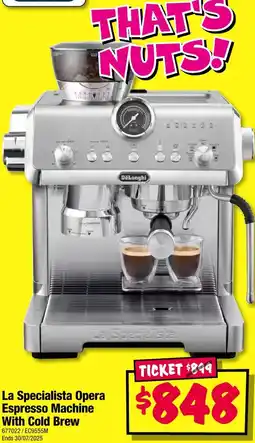 JB Hi-Fi La Specialista Opera Espresso Machine With Cold Brew offer