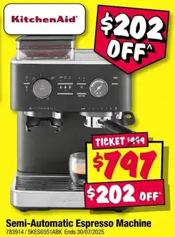 JB Hi-Fi Semi-Automatic Espresso Machine offer
