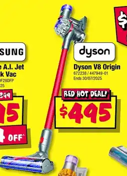 JB Hi-Fi Dyson V8 Origin offer