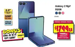 JB Hi-Fi Galaxy Z Flip7 512GB offer