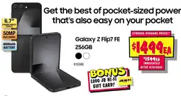 JB Hi-Fi Galaxy Z Flip7 FE 256GB offer