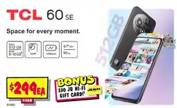 JB Hi-Fi TCL 60 SE offer