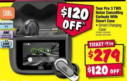 JB Hi-Fi Tour Pro 3 TWS Noise Cancelling Earbuds With Smart Case offer