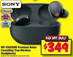 JB Hi-Fi WF-1000XM5 Premium Noise Cancelling True Wireless Headphones offer