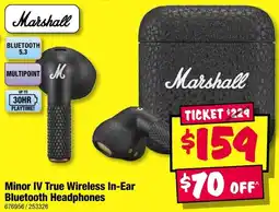 JB Hi-Fi Minor IV True Wireless In-Ear Bluetooth Headphones offer