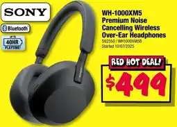 JB Hi-Fi WH-1000XM5 Premium Noise Cancelling Wireless Over-Ear Headphones offer