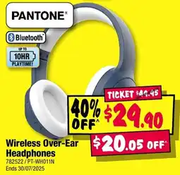 JB Hi-Fi Wireless Over-Ear Headphones offer