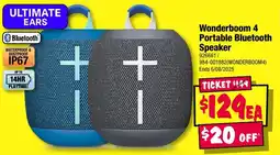 JB Hi-Fi Wonderboom 4 Portable Bluetooth Bluetooth Speaker offer