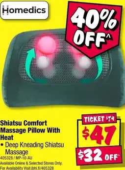 JB Hi-Fi Shiatsu Comfort Massage Pillow With Heat offer