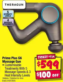 JB Hi-Fi Prime Plus G6 Massage Gun offer