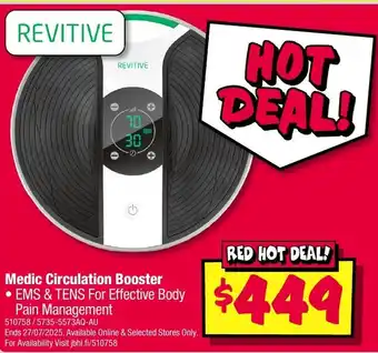 JB Hi-Fi Medic Circulation Booster offer