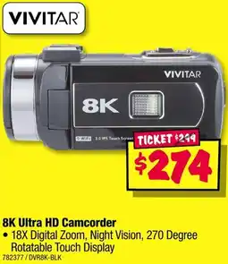 JB Hi-Fi 8K Ultra HD Camcorder offer