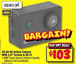 JB Hi-Fi ZX-20 4K Action Camera With 2.0" Screen & Wi-Fi offer