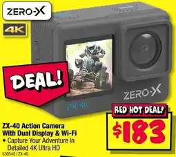 JB Hi-Fi ZX-40 Action Camera With Dual Display & Wi-Fi offer