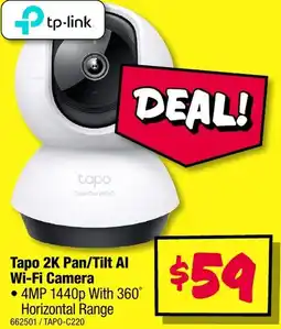 JB Hi-Fi Tapo 2K Pan/Tilt Al Wi-Fi Camera offer