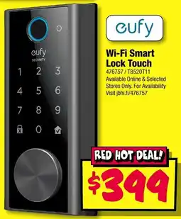 JB Hi-Fi Wi-Fi Smart Lock Touch offer