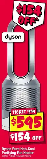 JB Hi-Fi Dyson Pure Hot+Cool Purifying Fan Heater offer