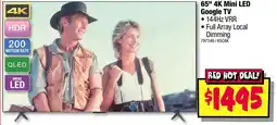 JB Hi-Fi 65" 4K Mini LED Google TV offer