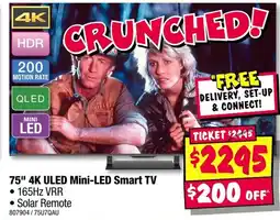 JB Hi-Fi 75" 4K ULED Mini-LED Smart TV offer