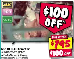 JB Hi-Fi 55" 4K QLED Smart TV offer