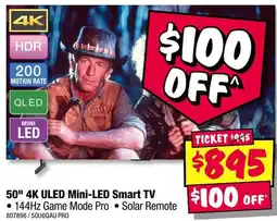 JB Hi-Fi 50" 4K ULED Mini-LED Smart TV offer