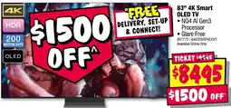 JB Hi-Fi 83" 4K Smart OLED TV offer