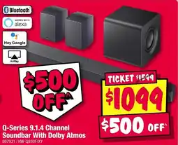 JB Hi-Fi Q-Series 9.1.4 Channel Soundbar With Dolby Atmos offer