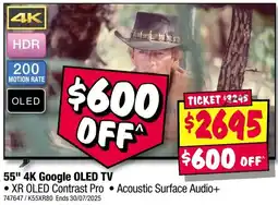 JB Hi-Fi 55" 4K Google OLED TV offer
