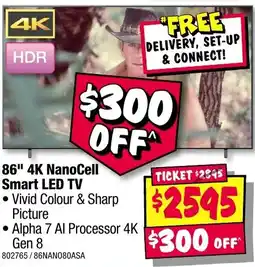 JB Hi-Fi 86" 4K NanoCell Smart LED TV offer