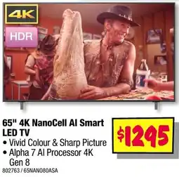 JB Hi-Fi 65" 4K NanoCell Al Smart LED TV offer
