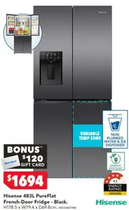 Harvey Norman Hisense 483L PureFlat Hisense French-Door Fridge offer