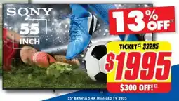 The Good Guys 55" BRAVIA 5 4K Mini-LED TV 2025 offer