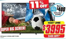 The Good Guys 85 Bravia 5 4K Mini-LED TV 2025 offer