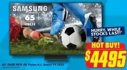 The Good Guys 65" OLED 595F 4K Vision A.I. Smart TV 2025 offer