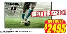 The Good Guys 85" U8500F Crystal UHD 4K Smart TV 2025 offer
