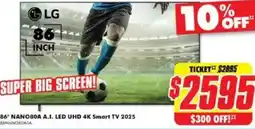 The Good Guys 86" NANO80A A.I. LED UHD 4K Smart TV 2025 offer