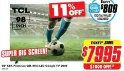 The Good Guys 98" C&K Premium QD-Mini LED Google TV 2025 offer