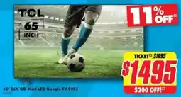 The Good Guys 65" C6K QD-Mini LED Google TV 2025 offer