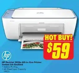 The Good Guys HP DeskJet 2820e All-in-One Printer Instant Ink Enabled offer