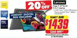 The Good Guys Yoga 7 14" Touch 2-in-1 Laptop offer