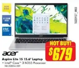 The Good Guys Aspire Lite 15 15.6" offer