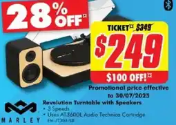 The Good Guys Revolution Turntable with Speakers offer