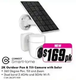 The Good Guys 2K Outdoor Pan & Tilt Camera with Solar offer
