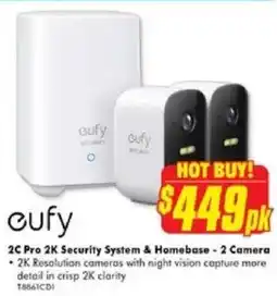 The Good Guys 2C Pro 2K Security System & Homebase - 2 Camera offer