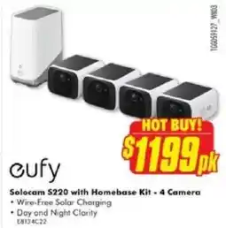 The Good Guys Solocam $220 with Homebase Kit - 4 Camera offer