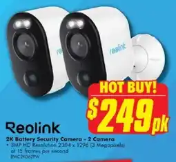 The Good Guys 2K Battery Security Camera - 2 Camera offer
