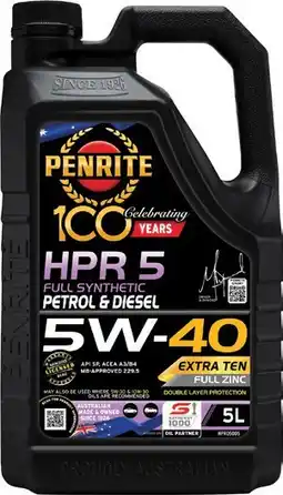 SuperCheap Auto Penrite HPR 5 5W-40 5L Engine Oil offer